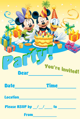 Printable Party Invitations on Free Printable Disney Party Invitations