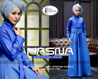 Hasna by Aina Fashion Sapphire Blue