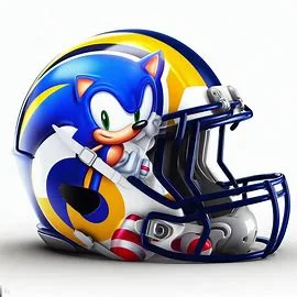 Los Angeles Rams Sonic Concept Helmet