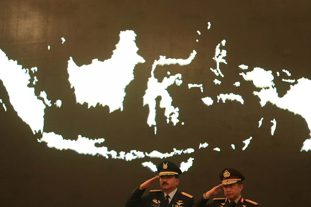 Perintah bersama untuk meningkatkan kekompakan TNI ketika merayakan ulang tahun ke 74