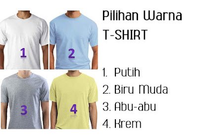 Pilihan Warna T-Shirt