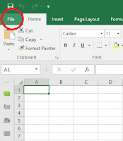 Click file on menu