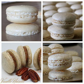 Macarons cacahuète, noisette, noix de pécan et noix de coco