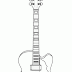 Desenhos de Guitarra para Colorir