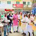 विधायक लखेंदर कुमार रौशन ने पातेपुर बाजार में बांटा निमंत्रण पत्र