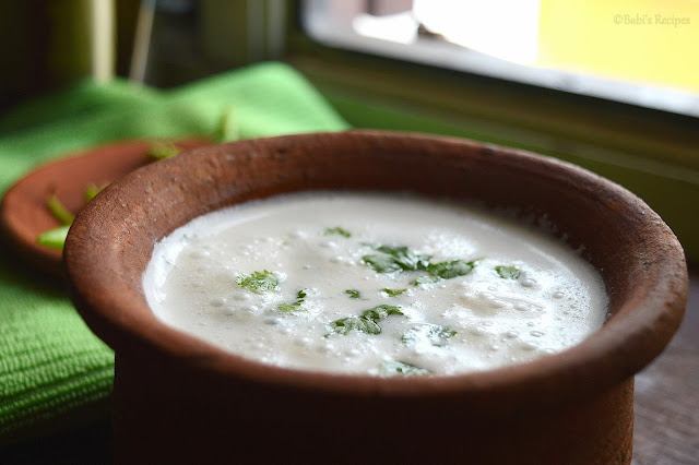 Plantain Stem Buttermilk | Vazhlathandu Moor | Summer Drink