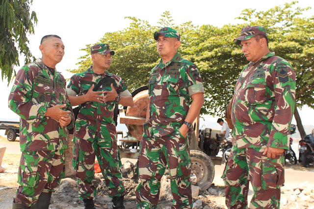 Semangati Prajurit dan Warga, Dandim Klaten Kunjungi Pelaksanan TMMD Reg 105 DI Jimbung