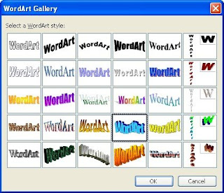 Pilih Wordart