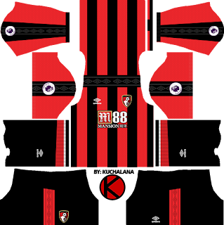A.F.C. Bournemouth Kits 2017/2018 - Dream League Soccer