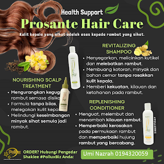 Promosi Produk Hair Care Prosante Shaklee Penjagaan Rambut
