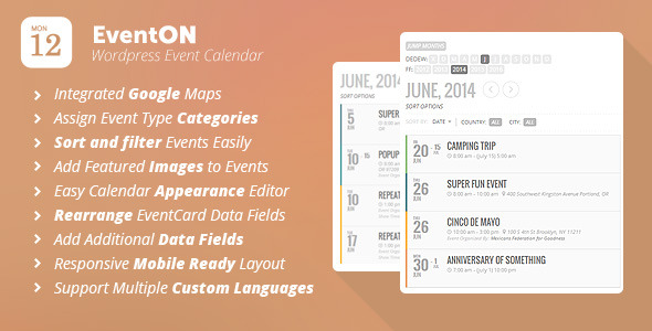 EventOn v2.3.20 WordPress Event Plugin