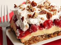 Layered Cherry Cheesecake