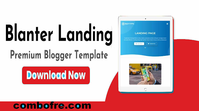 Blanter Landing Premium Blogger Template Free Download