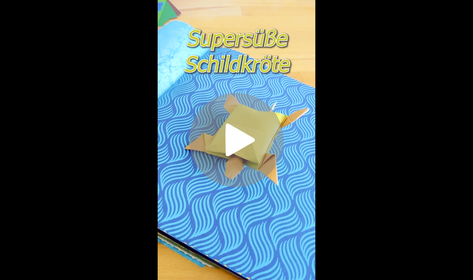 Bastel-Tutorial: Supersüße Origami-Schildkröte [Kurzvideo]