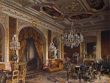 Mansion of Baron A.L. Stieglitz. The Main Study by Luigi Premazzi - Interiors Drawings from Hermitage Museum