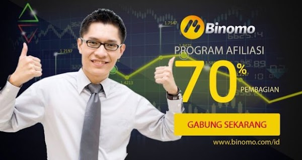 Afiliasi Binomo Dengan Bagi Hasil Hingga 70%