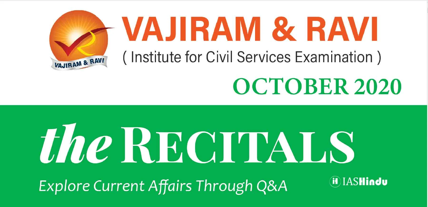 Vajiram Current Affairs October 2020