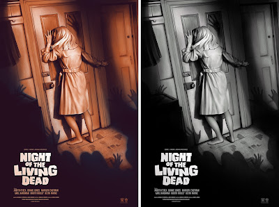 Night of the Living Dead Movie Poster Screen Print by Sara Deck x Grey Matter Art