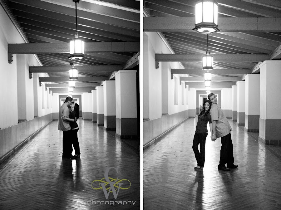 engagement portrait, Union Station los angeles