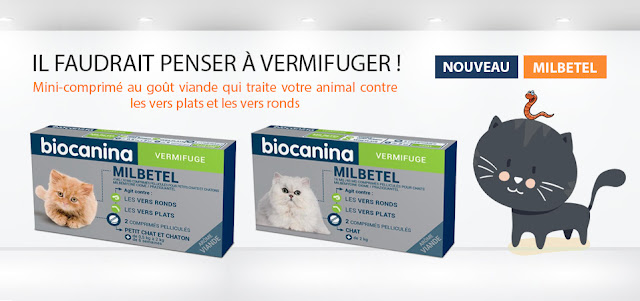 Vermifuge Milbetel biocanina chat