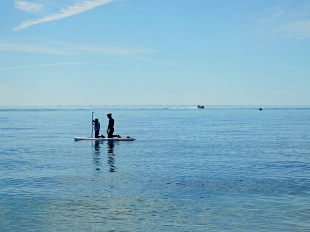 Boarding on the sea at Charlestown