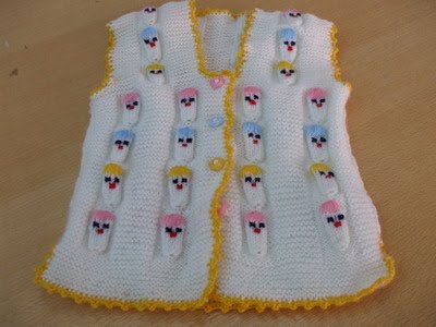 orgu modelleri bebek bolero yelek 3