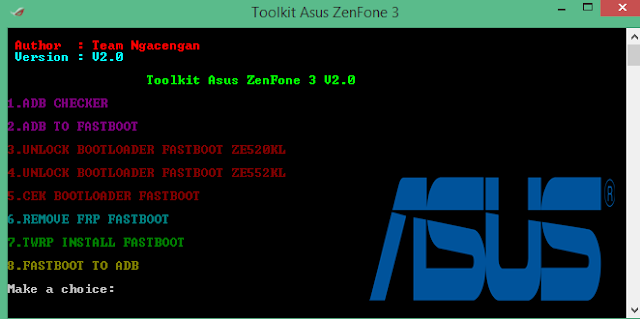 Unlock Bootloader-Frp-Twrp Asus Zenfone 3 Ze520kl