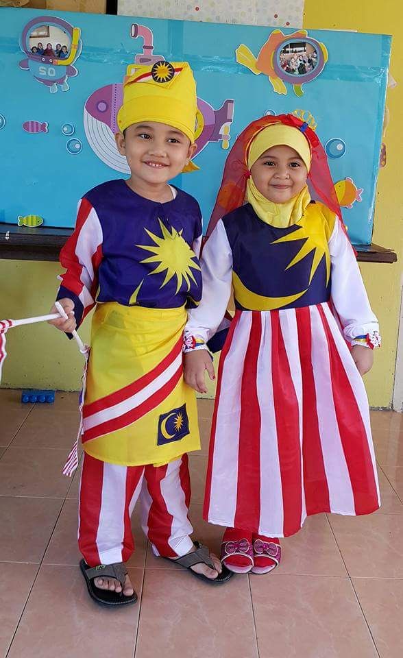 30 Idea Baju  Kanak Kanak  Bertemakan Jalur Gemilang Sempena 