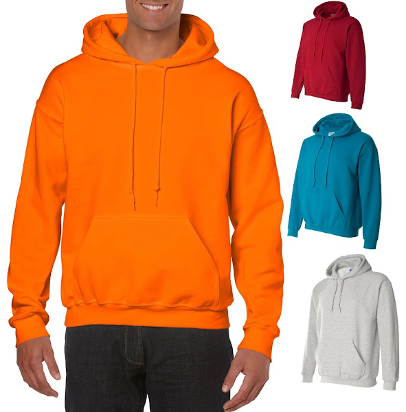 Gildan Men's Heavy Blend Fleece Hooded Sweatshirt