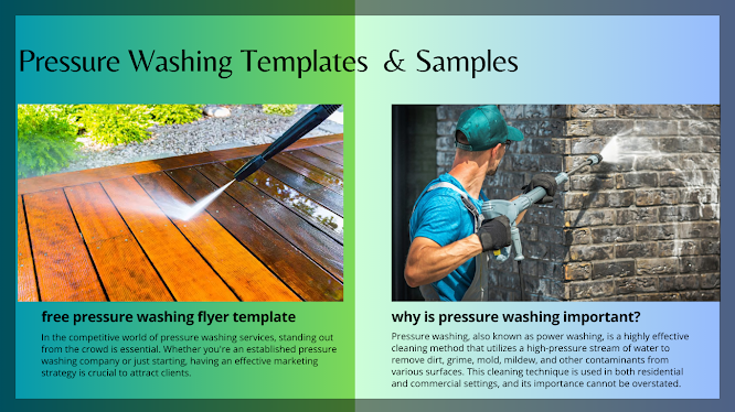 Pressure Washing Templates and Samples