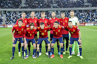 SELECCIÓN DE ESPAÑA. Temporada 2020-21. Ferran Torres, Fabián Ruiz, Diego Llorente, Sergio Busquets, Álvaro Morata y Unai Simón. Éric García, Bryan Gil, Pedri, Pedro Porro y Jordi Alba. SELECCIÓN DE GEORGIA 1 SELECCIÓN DE ESPAÑA 2. 28/03/2021. Fase de clasificación para la Copa del Mundo de FIFA de Catar 2022, Grupo B, 2ª jornada. Tbilisi, Georgia, Estadio Boris Paichadze. GOLES: 1-0: 43' Kvaratshkelia. 1-1: 55’, Ferran Torres. 1-2: 90+2’: Dani Olmo.