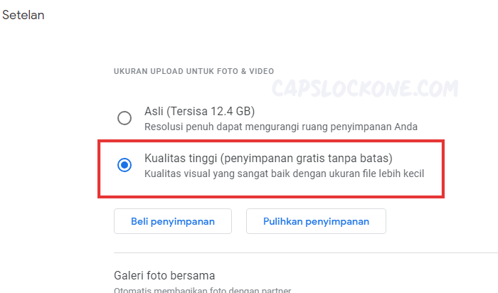 Mengatur Google Dirve Sebagai Penyimpanan Unlimited Gratis Untuk Foto Dan Video