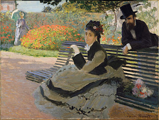 Claude Monet, 1873, Camille Monet on a Bench, oil on canvas, 60.6 x 80.3 cm, The Metropolitan Museum of Art, New York