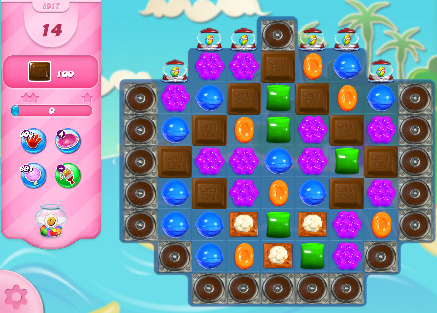 Candy Crush Saga level 3017