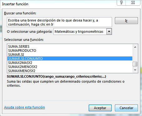 Cómo sumar en Excel con dos o más condiciones en Excel