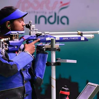 Elavannil won gold in the 10 meter air rifle