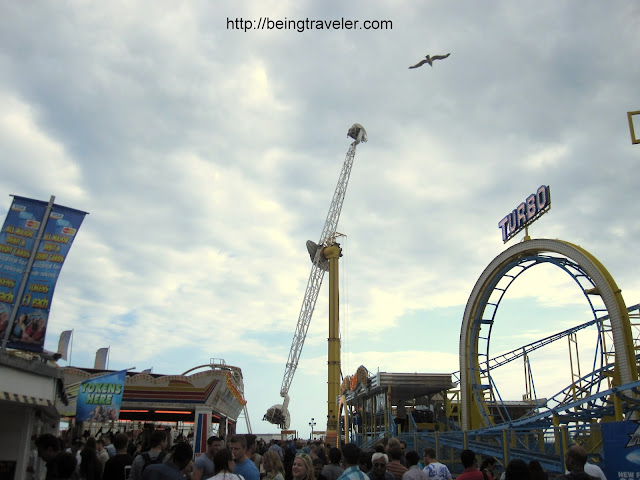 Booster ride facing sea Brighton Pier