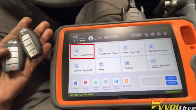 VVDI Key Tool Plus Program 2017 Nissan Versa Key by OBD 1