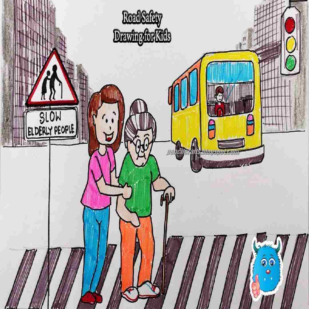 Road Safety Pictures Drawings