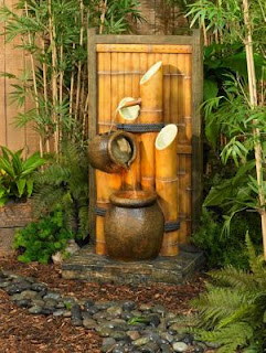 outdoor asian water fountain