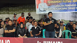 Waka Polres Wajo Resmi Menutup Turnamen Futsal Kapolsek Tanasitolo Cup