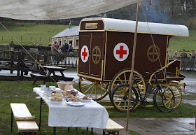 A Bus Trip to the Horses at War Event at Beamish - vintage military ambulance