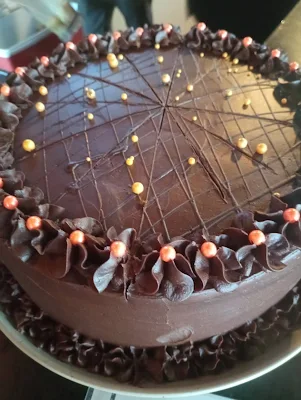 " Chocolate cake from the Coffee box in Paramaribo"