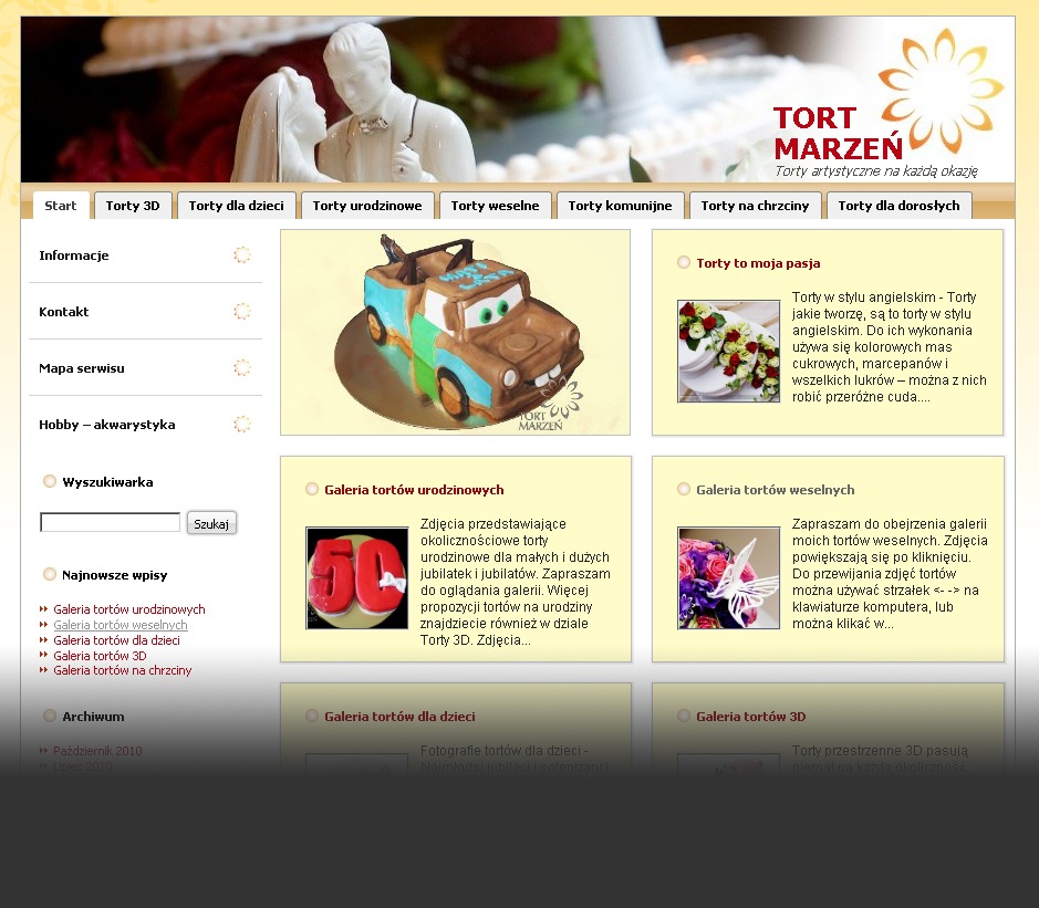 www.tortmarzen.pl, torty artystyczne na każdą okazję, najlepsze torty w Warszawie