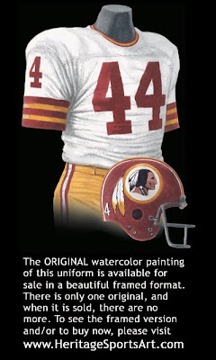 Washington Redskins 1973 uniform