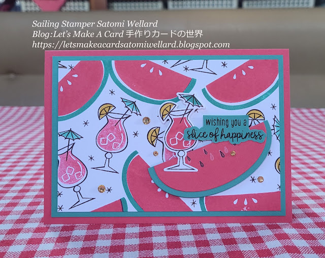 Stampin'Up! Cute Fruit Nothing Better Than card by Sailing Stamper Satomi Wellard