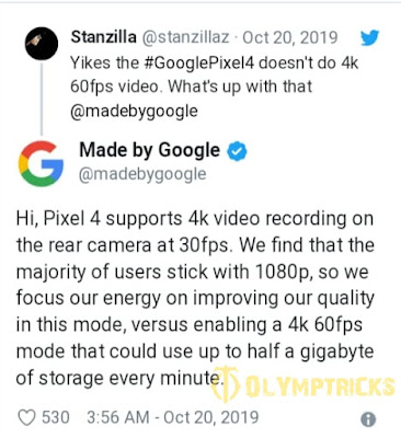 Google explains why its phones don't support 4K @ 60FPS video shooting