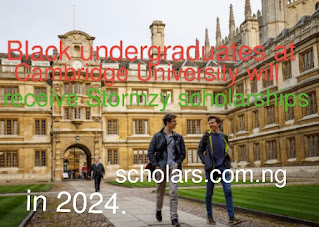 Black undergraduates at Cambridge University will receive Stormzy scholarships in 2024.
