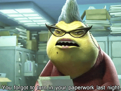 Rose, gif, monsters inc, mike, 