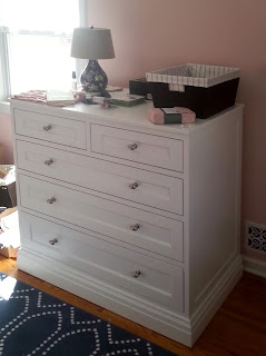 Custom painted bedroom dresser